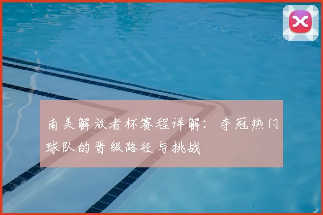 南美解放者杯赛程详解：夺冠热门球队的晋级路径与挑战